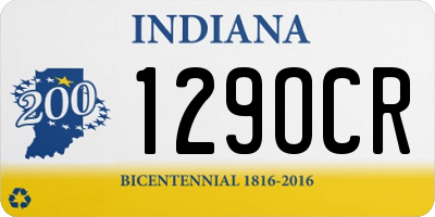 IN license plate 129OCR
