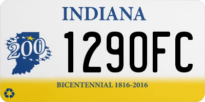 IN license plate 129OFC