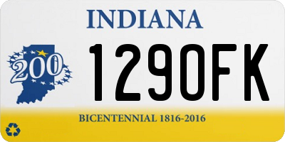 IN license plate 129OFK
