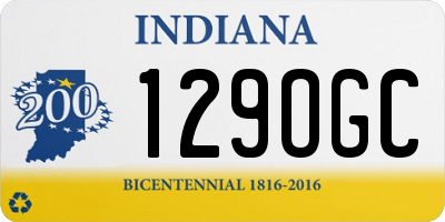 IN license plate 129OGC