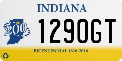 IN license plate 129OGT