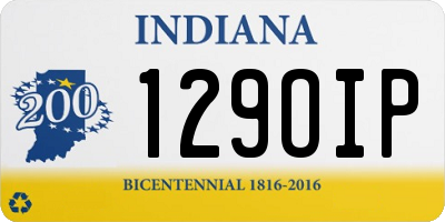 IN license plate 129OIP