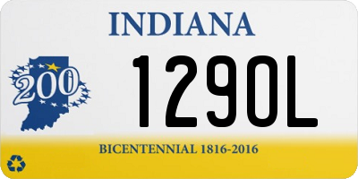 IN license plate 129OL