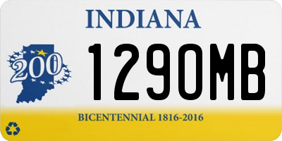 IN license plate 129OMB