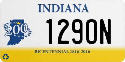 IN license plate 129ON
