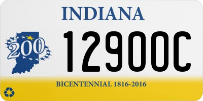 IN license plate 129OOC
