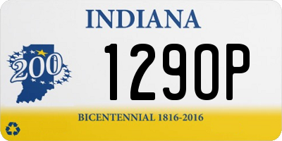 IN license plate 129OP