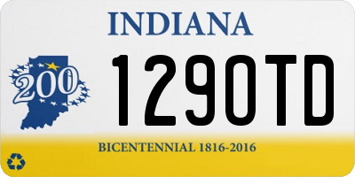 IN license plate 129OTD
