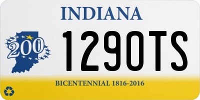 IN license plate 129OTS