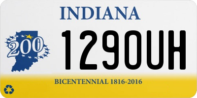 IN license plate 129OUH