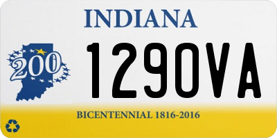 IN license plate 129OVA