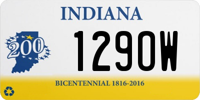 IN license plate 129OW