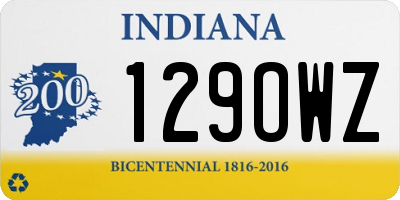 IN license plate 129OWZ