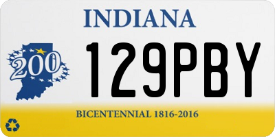 IN license plate 129PBY