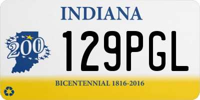IN license plate 129PGL