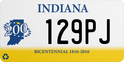 IN license plate 129PJ