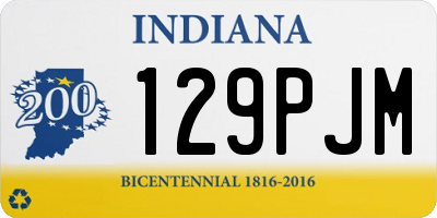IN license plate 129PJM