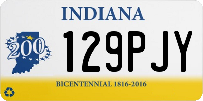 IN license plate 129PJY