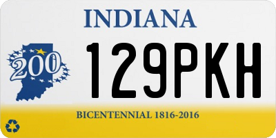 IN license plate 129PKH