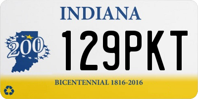 IN license plate 129PKT