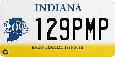 IN license plate 129PMP