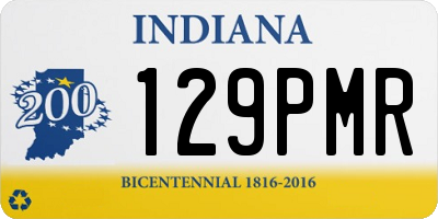IN license plate 129PMR