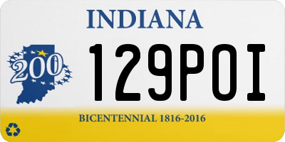 IN license plate 129POI