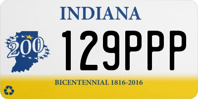 IN license plate 129PPP