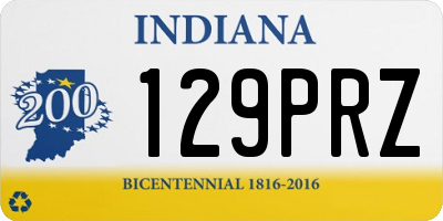 IN license plate 129PRZ