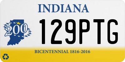 IN license plate 129PTG
