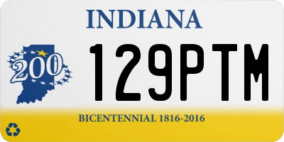 IN license plate 129PTM