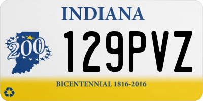 IN license plate 129PVZ