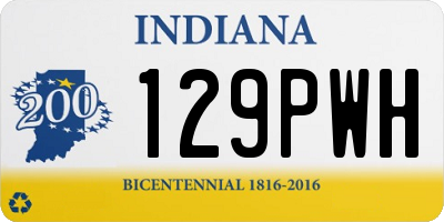IN license plate 129PWH