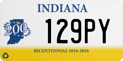 IN license plate 129PY