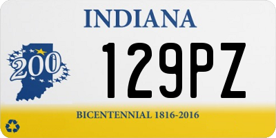 IN license plate 129PZ