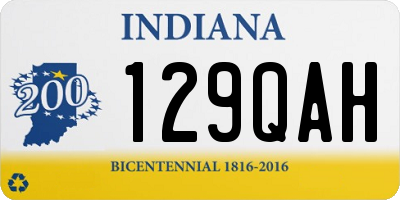 IN license plate 129QAH