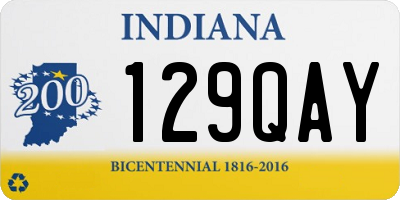 IN license plate 129QAY