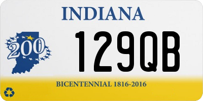 IN license plate 129QB