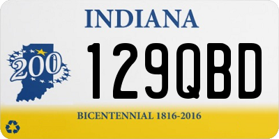 IN license plate 129QBD