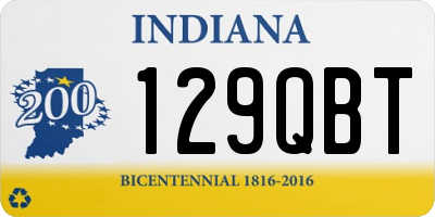 IN license plate 129QBT