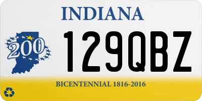 IN license plate 129QBZ