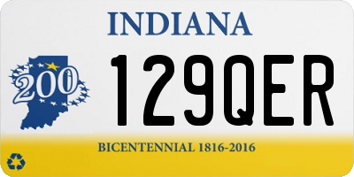 IN license plate 129QER