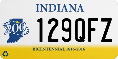 IN license plate 129QFZ