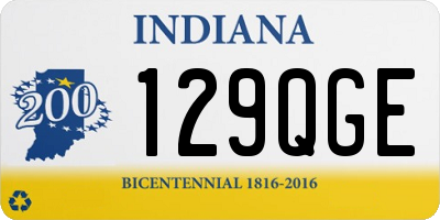 IN license plate 129QGE