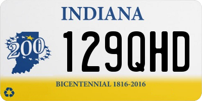 IN license plate 129QHD
