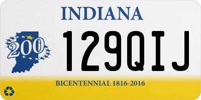 IN license plate 129QIJ