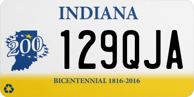IN license plate 129QJA