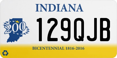 IN license plate 129QJB