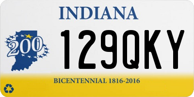 IN license plate 129QKY