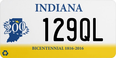 IN license plate 129QL